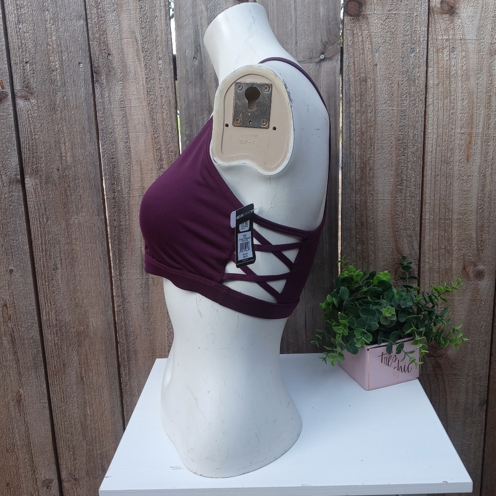 NWT Reebok Side Strappy Performance Bra Large - Picture 5 of 7